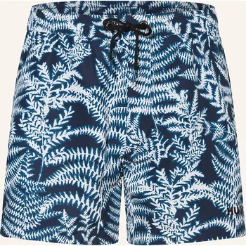 Pánské oblečení Hugo Pánské Koupací Šortky Calala, tmavě modrá / bílá, 52/L