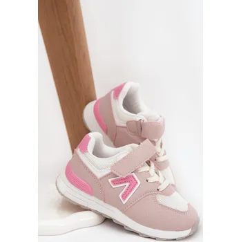 Dívčí tenisky Boto Dětské sportovní tenisky na suchý zip růžové Galisse Boto bílá | růžová | fuchsiová 3452826