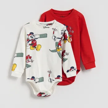 Kojenecké oblečení Reserved - Bavlněné body Mickey Mouse 2 pack - červená - 978FG-33X - 978FG-33X-80