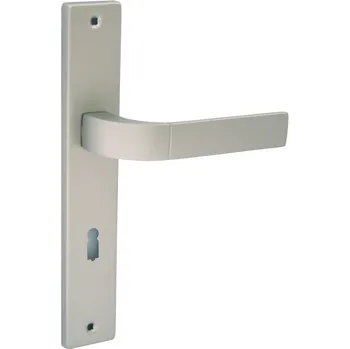 Dveřní kování DOMINO Dveřní štítové kování FOKUS - PZ 72 M91 nikl satyna velvet