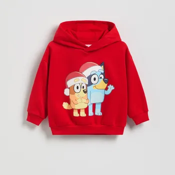 Chlapecké oblečení Reserved - Mikina Bluey - červená - 165HH-33X - 165HH-33X-116