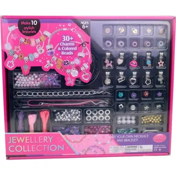 Dětské navlékací korálky Souprava ke zhotovení řetízků a náramků, 33,5 x 4,5 x 28,5 cm