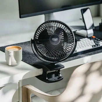 Domácí ventilátor ADLER AD 7342 – stolní ventilátor s klipem 15,5 cm