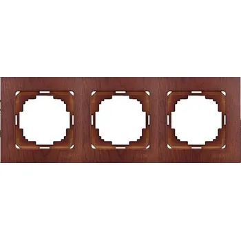 vypínač ELITE - Trojnásobný rámeček třešeň (E3/D2)