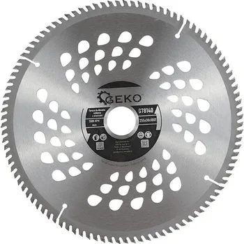 Pilový kotouč GEKO Pilový kotouč na dřevo s otvory 255x30x100T 61808&nbsp;G78140