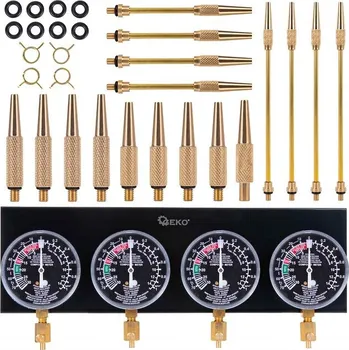 Motodíl GEKO Sada klíčů na synchronizaci karburátorů se 4 manometry, 26ks 61462&nbsp;G30071