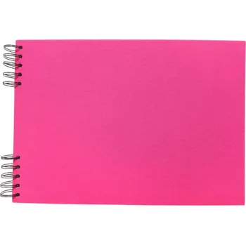 Fotoalbum Scrap delux Album Delux růžová A4 ležící černé listy