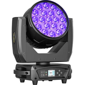 Studiové světlo Profesionální LED Wash Disco Otočná Hlava RGB Event Světlo 19x10W