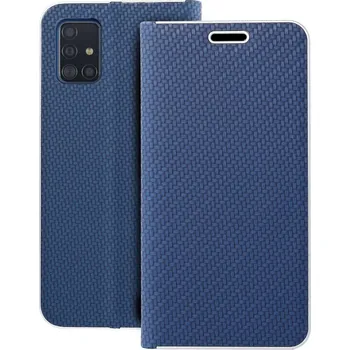 Forcell Pouzdro LUNA Book Carbon pro SAMSUNG A51 , modrá 5903396052538