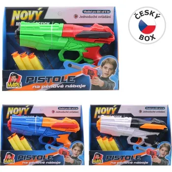 Dětská zbraň Pistole se softovými náboji, 20 cm