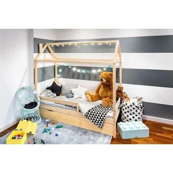 Dětská postel Dětská postel domeček Paul - přírodní