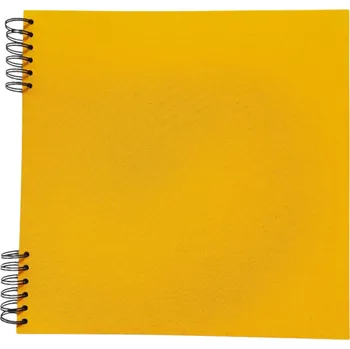 Fotoalbum Scrap delux Album Delux žlutá 31x31 bílé listy