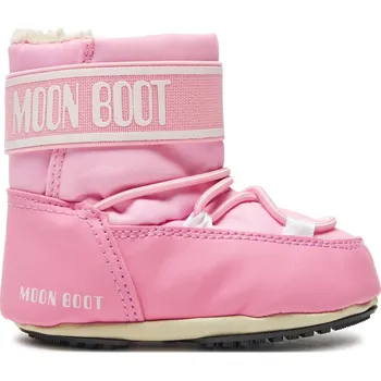 Dívčí obuv Juniorské vysoké zimní boty MOON BOOT-MB CRIB NYLON-JR-J004 LIGHT PINK Růžová 21/22