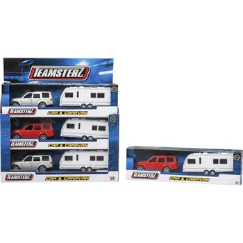 plyšák Teamsterz jeep s karavanem