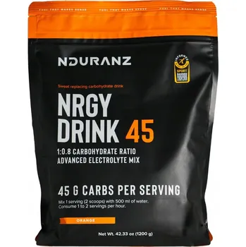 Iontový nápoj NDURANZ NRGY DRINK 45 POMERANČ 1200g IZOTONICKÝ SACHARIDOVÝ NÁPOJ