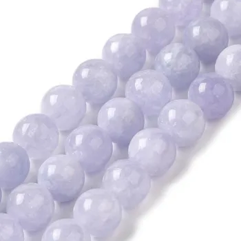 Dětské navlékací korálky Jadeit lila 8 mm (návlek 46 - 48 korálků)