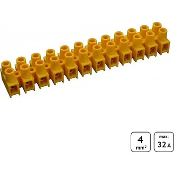 Lámací svorkovnice 4 mm2 žlutá SEZ 6336-33 (SEZ 6336-33)