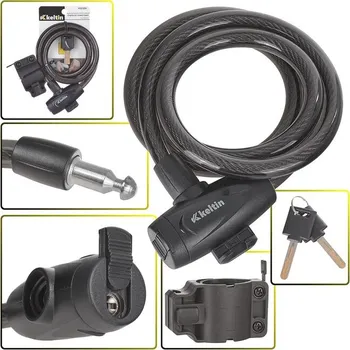 Zámek na kolo Pro-Tech shop Zámek na kolo s klíči 12x1200mm 61688 K02304