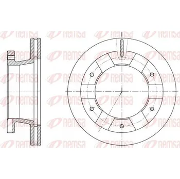 Brzdový kotouč Brzdový kotouč REMSA 61407.10