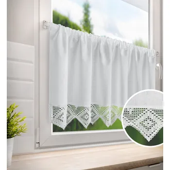 Záclona My Best Home Karolis bílá 60 x 150 cm