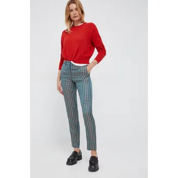 Pánské kalhoty Kalhoty s příměsí lnu PS Paul Smith W2R.N264.J30915 zelená 77X, vel. 34