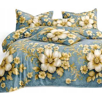 Povlečení Povlečení 160x200 + 2 Povlaky 70x80 Bavlněné Sada Povlečení Moderní Hladké