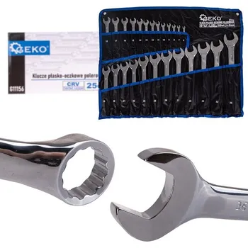 Klíč GEKO Klíče očko vidlicové nástěnné 6-36mm 25ks 61828 G11156
