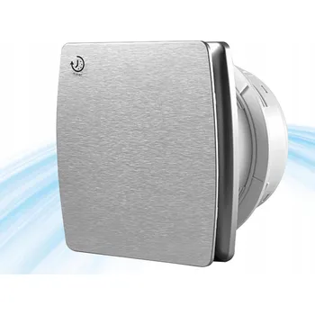 Domácí ventilátor Tichý koupelnový ventilátor 100mm s čidlem vlhkosti + Zpětná klapka