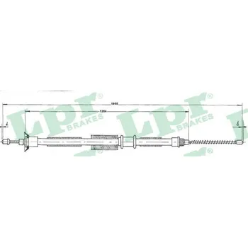 Lanko parkovací brzdy Lanovod parkovací brzdy LPR 7747331