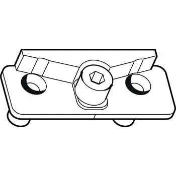 Okenní klika ROTO NT/NX úrovňový uzávěr rámový díl dřevo eurofalc 30 mm 13V 2 závrt. čepy