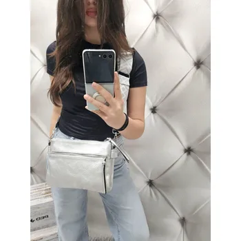 Kabelka paulo bags Crossbody Love25 Barva: Stříbrná