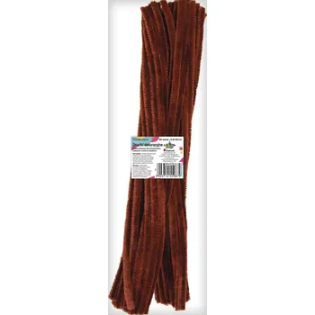 Titanum Chlupaté drátky, HNĚDÁ, 30 cm/6mm, 50ks/bal.