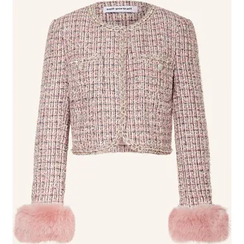 Dámský blejzr Self-Portrait Dámská Bunda Z Buklé S Třpytivou Přízí A...