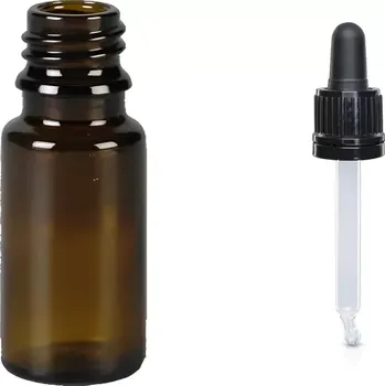 Skleněná lékovka s pipetou Luna 10 ml