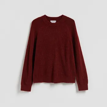 Dámský svetr Reserved - Svetr s&nbsp;příměsí vlny - bordó - 161GS-53M - 161GS-53M-L