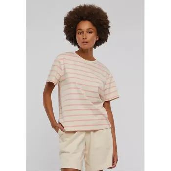 Dámské tričko Dámské tričko Urban Classics Ladies Striped Boxy Tee velikost S lemonadepink/whitesand