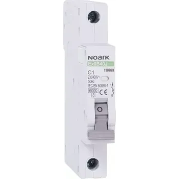 Jistič NOARK 110763 Ex9B40J 1P C1 Úzký instalační jistič 13,5 mm, 6 kA, char. C, 1 A, 1pól (Ex9B40J 1P C1)
