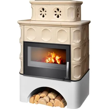 Krbová kamna ABX KARELIE s teplovodním výměníkem 10,5kW (hnědá)