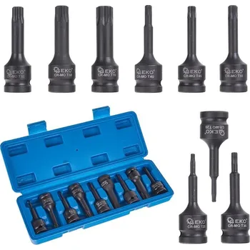 Ruční nářadí GEKO Sada nástrčných klíčů Torx T20-T70 9ks 61595 G10526