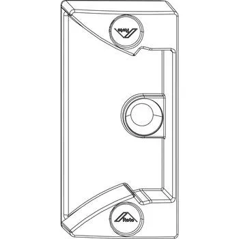 Okenní klika ROTO NX západka rámový díl Eurofalc 30 mm falc vůle 12 mm 13V s čepy stříbná