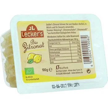 Sušené ovoce Lecker´s Lecker's bio citronová kůra 100g