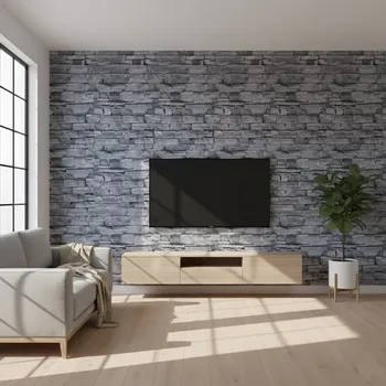 Tapeta Tapeta samolepicí – šedý sekaný kámen, šířka 45 cm