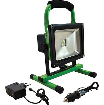 Tracon RSMDAE20W Přenosný LED reflektor, se stojanem, na akumulátor 110-240 VAC, 20 W, IP54, 8,4 V, 10Ah, 1200 lm (Tracon RSMDAE20W)