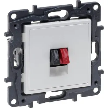 vypínač LEGRAND 863185 Niloé STEP Zásuvka reproduktorová jednoduchá bílá (LEGRAND 863185)