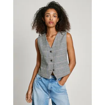 Dámská vesta Pepe Jeans dámská šedá vesta FLORINA - M