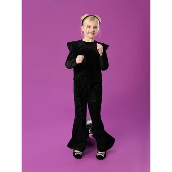 Dívčí kalhoty Sinsay - Souprava halenky a kalhot - černá - 013GL-99X - 013GL-99X-104