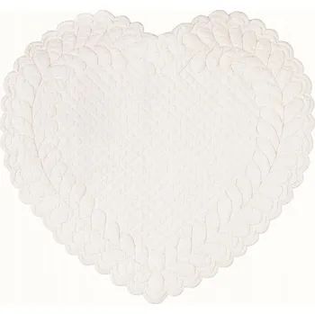 Obraz PODLOŽKA SRDCE AMORE AVORIO Slonovinová kost Blanc MariClo'