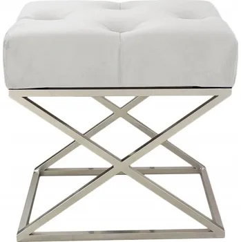 Taburet Taburet čalouněný Meblano bílý