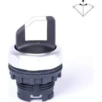 tlačítko Noark 105522 Ex9P1 SS3 w Hlavice přepínače třípolohová, bez aretace, bílá (Noark 105522 Ex9P1 SS3 w)