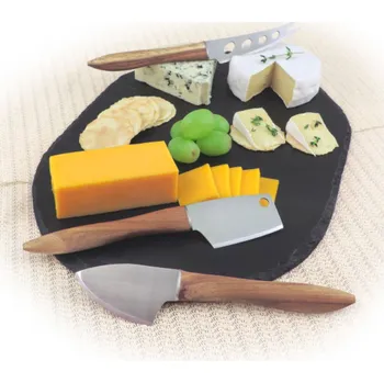 Kuchyňský nůž Sada nožů na sýr SWISSMAR, rukojeť z akácie, 3 ks.